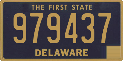 DE license plate 979437