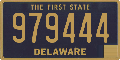 DE license plate 979444