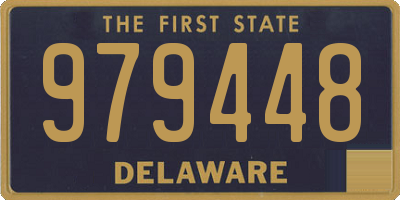 DE license plate 979448