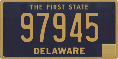 DE license plate 97945