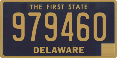 DE license plate 979460