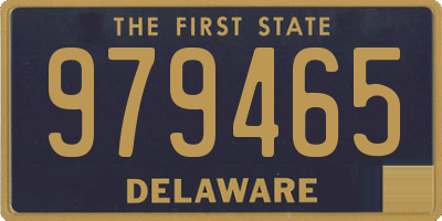 DE license plate 979465