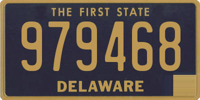 DE license plate 979468