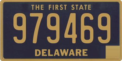 DE license plate 979469