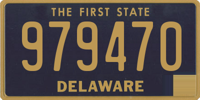 DE license plate 979470