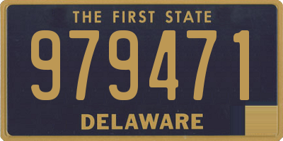 DE license plate 979471