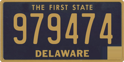 DE license plate 979474