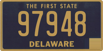 DE license plate 97948