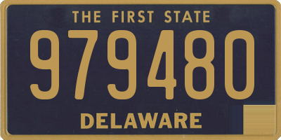 DE license plate 979480