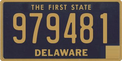 DE license plate 979481