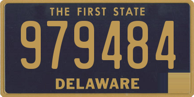 DE license plate 979484