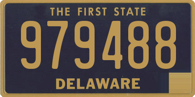 DE license plate 979488