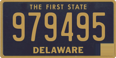 DE license plate 979495