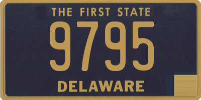 DE license plate 9795