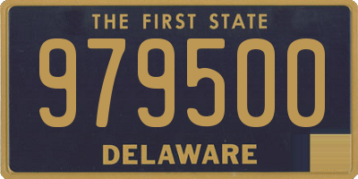 DE license plate 979500