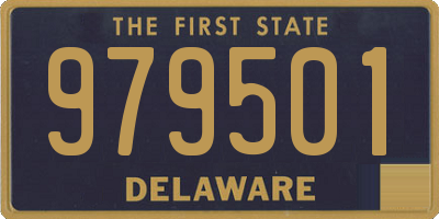 DE license plate 979501