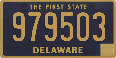 DE license plate 979503