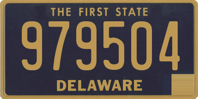 DE license plate 979504