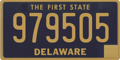 DE license plate 979505