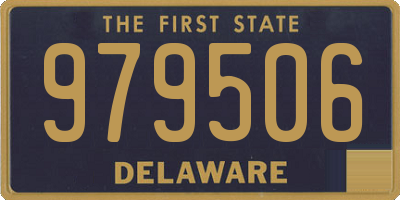 DE license plate 979506