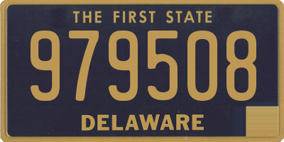 DE license plate 979508