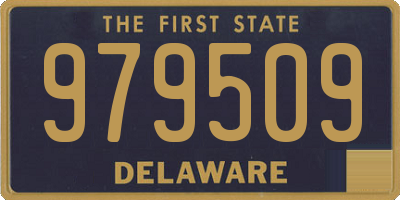 DE license plate 979509