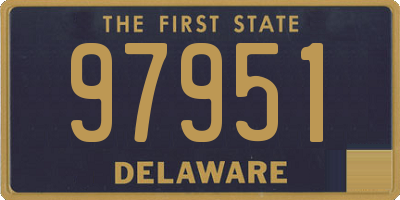 DE license plate 97951