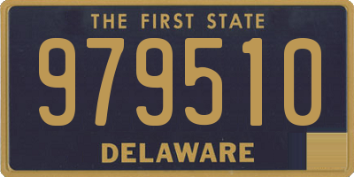 DE license plate 979510