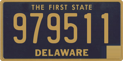 DE license plate 979511