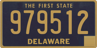 DE license plate 979512