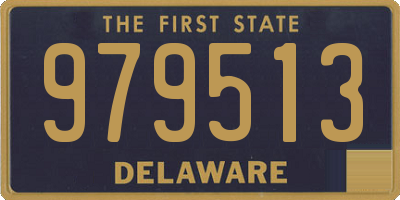 DE license plate 979513