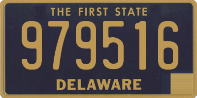 DE license plate 979516