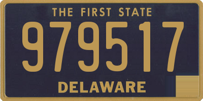 DE license plate 979517