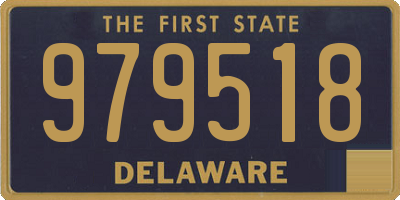 DE license plate 979518