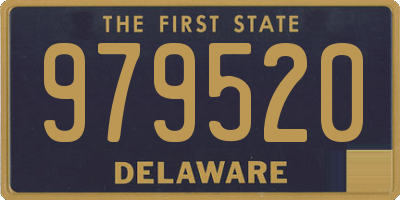 DE license plate 979520