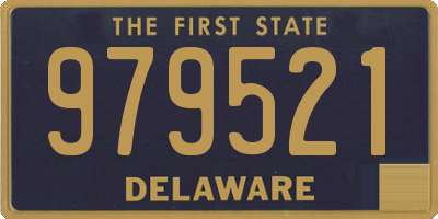 DE license plate 979521