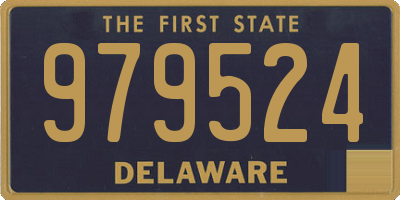 DE license plate 979524