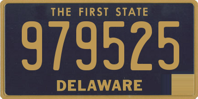 DE license plate 979525