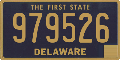 DE license plate 979526