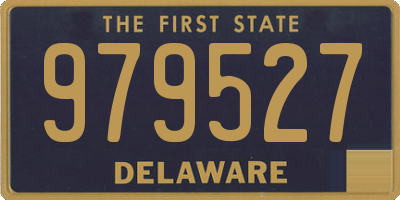 DE license plate 979527