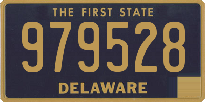 DE license plate 979528