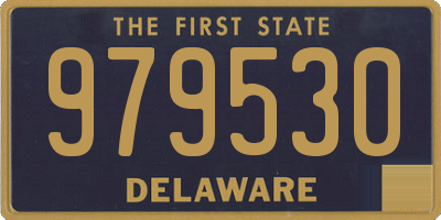 DE license plate 979530