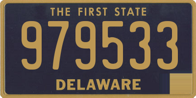 DE license plate 979533