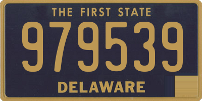 DE license plate 979539