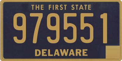 DE license plate 979551