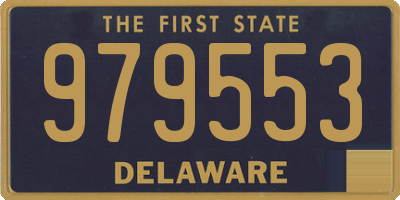 DE license plate 979553