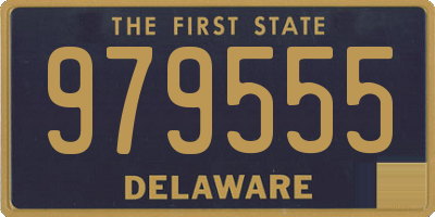 DE license plate 979555