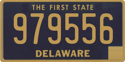 DE license plate 979556