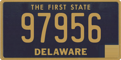 DE license plate 97956