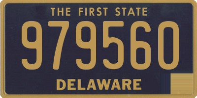 DE license plate 979560